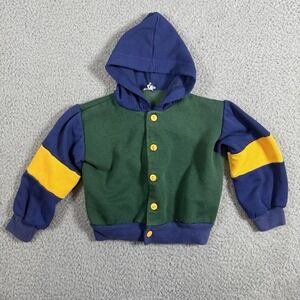 Vintage 80s 90s Colorblock Jacket Size 3 Months No Brand Or Size Tag